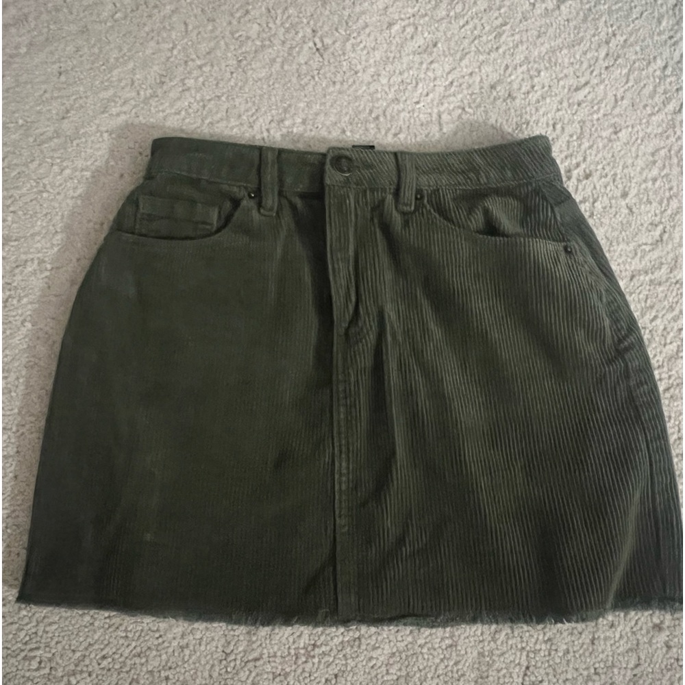 forever 21 green skirt